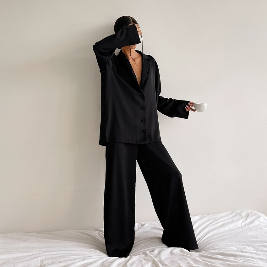 Pyjama Satin Femme Oversize – Pyjama Femme
