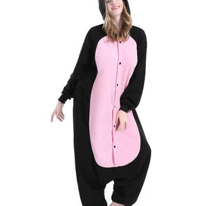 Combinaison Pyjama Cochon Noir