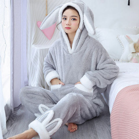 Pyjama Pilou Pilou Femme LAPIN GRIS – Pyjama Femme