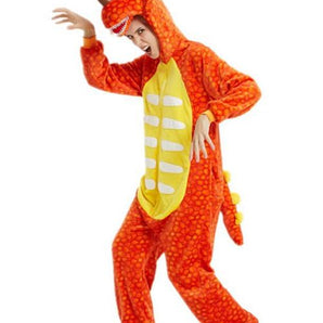 Combinaison Pyjama Dragon Orange