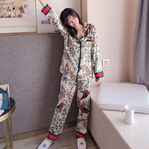 Pyjama Satin Asiatique