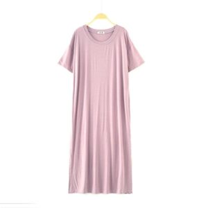 Chemise de nuit naturelle rose