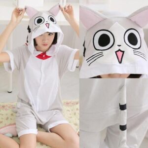 Combinaison pyjama Chat femme été