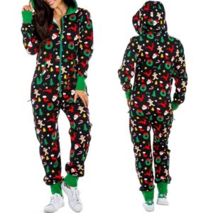 Combinaison pyjama en pilou Christmas