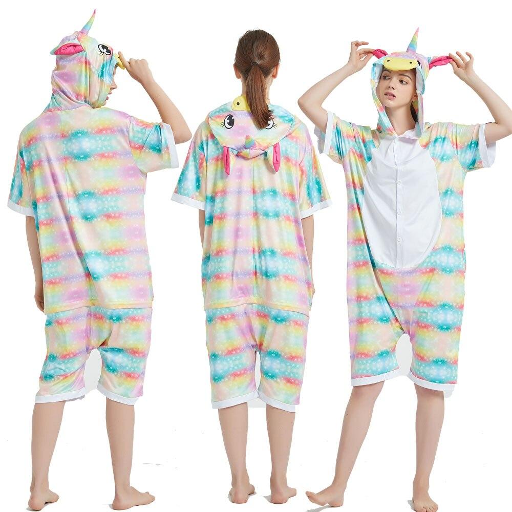 Combinaison pyjama été Licorne multicolore – Image 2