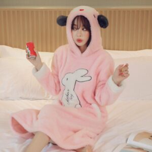 Combinaison pyjama Lapin poncho