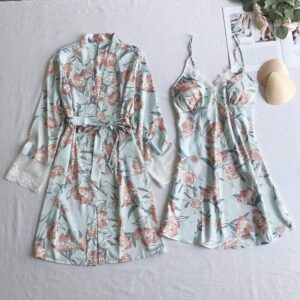 Ensemble Kimono fleuri et Nuisette