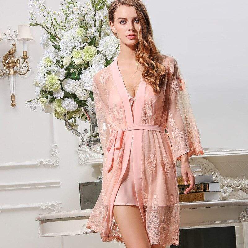 Ensemble nuisette et déshabillé satin – Image 2