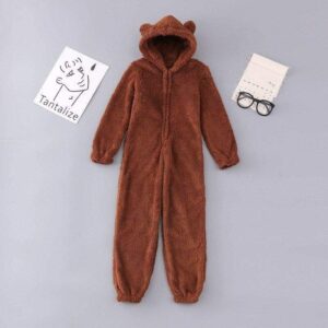 Pyjama combinaison Pilou femme Café