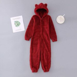 Grenouillère femme pyjama Rouge