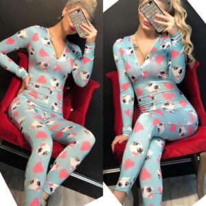 Grenouillère fine motif Chaton