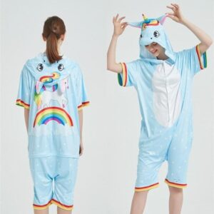 Grenouillère Licorne bleue femme été
