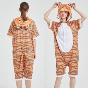 Combinaison pyjama tigre femme