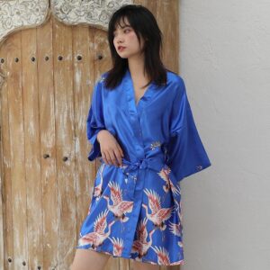 Kimono femme Bleu Roi