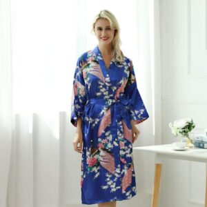 Kimono femme bleu