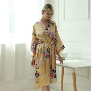 Kimono femme jaune