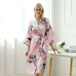 Kimono femme rose