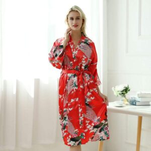 Kimono femme rouge