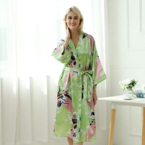 Kimono femme vert