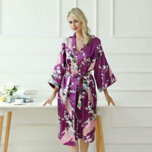Kimono femme violet