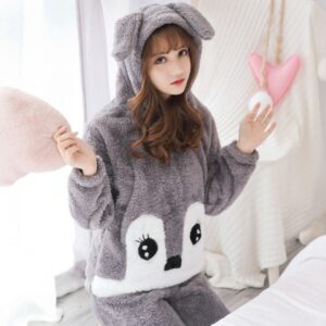 Pyjama en pilou à capuche Raton Laveur