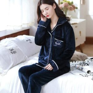 Pyjama en pilou Bleu nuit