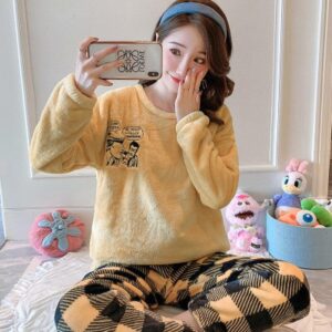 Pyjama en pilou Jaune Comics