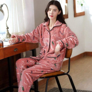 Pyjama en pilou Rose crayons