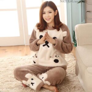 Pyjama femme en pilou Ours