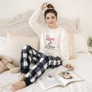 Pyjama femme pilou Flamant Rose