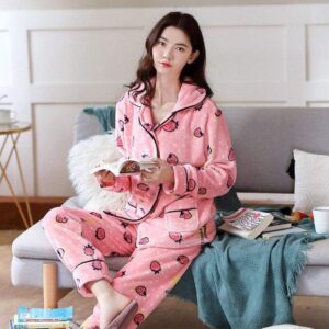 Pyjama pilou Rose fruité