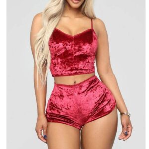 Pyjama velours femme