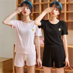 Pyjashort élastique coton